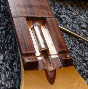 Truss rod mid repair www.guitarlodge.co