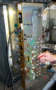 Amplifier repairs on valve amplifier checking bias on a Marshall JCM800 head