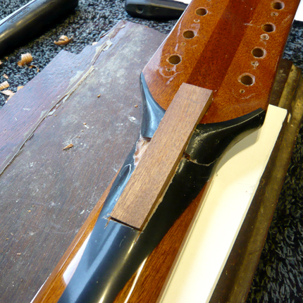 12 string neck break repair: