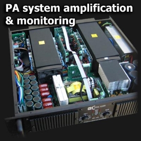 Pa system amplification & monitoring repairs