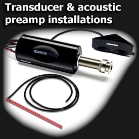 Transducer & acoustic preamp installations