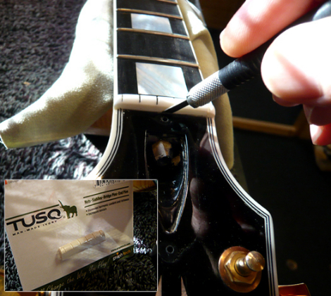 Gibson Les Paul top-nut replacement: