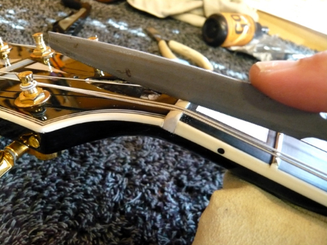 Gibson Les Paul top-nut replacement: