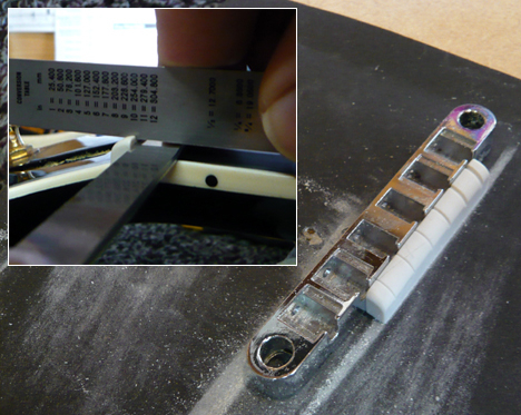 Gibson Les Paul top-nut replacement: