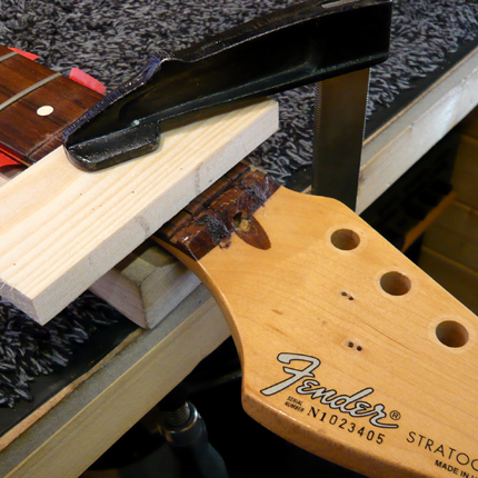 Broken truss rod repair: