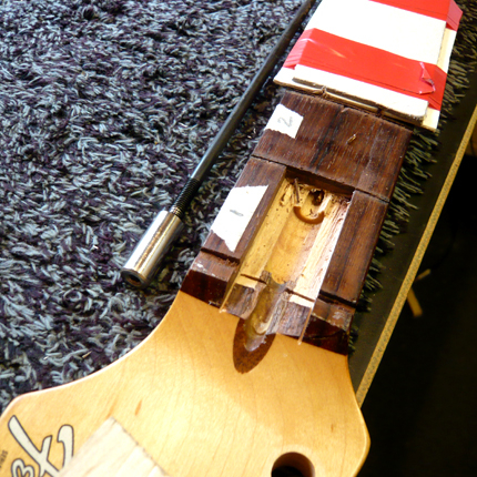 Broken truss rod repair: